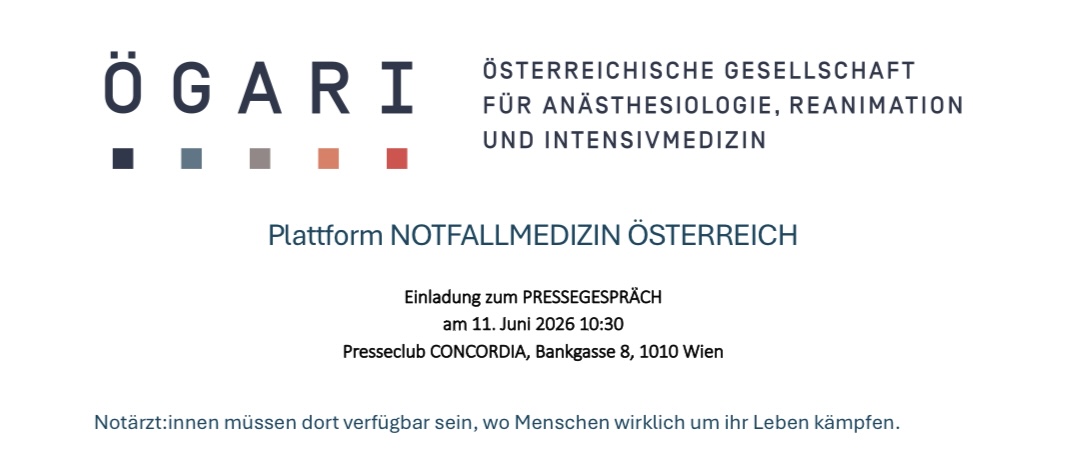 Bild: Pressegespräch - Plattform Notfallmedizin Österreich